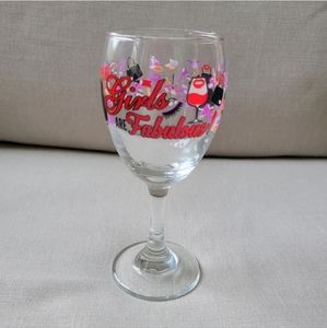 Girls are Fabulous Wine Glass